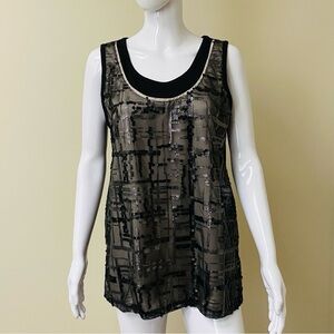 Simply Vera Vera Wang Sequin Top Size M